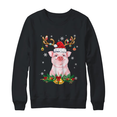 Funny Pig Reindeer Lights Ornament Santa Christmas Xmas Shirt & Sweatshirt | teecentury