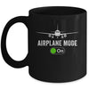 Funny Pilot And Flight Instructor Airplane Mode For Men Mug | teecentury