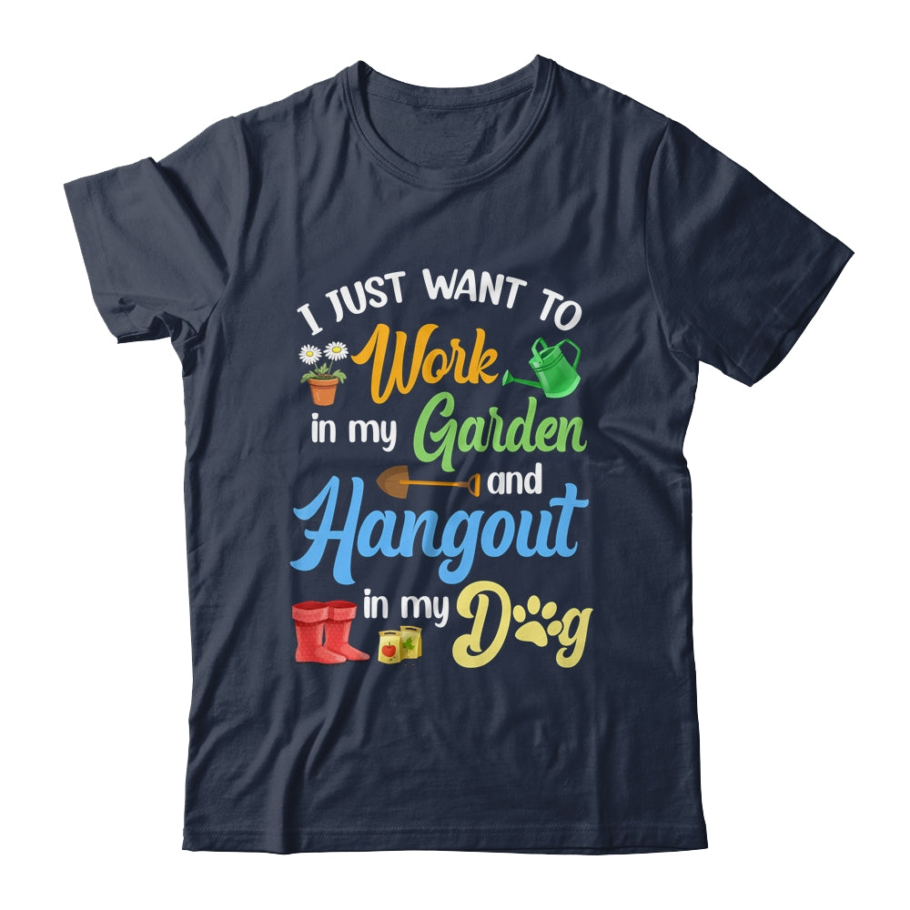 Funny Plants Gardening Lover Gardener Garden Dog Lover Women Shirt & Tank Top | teecentury