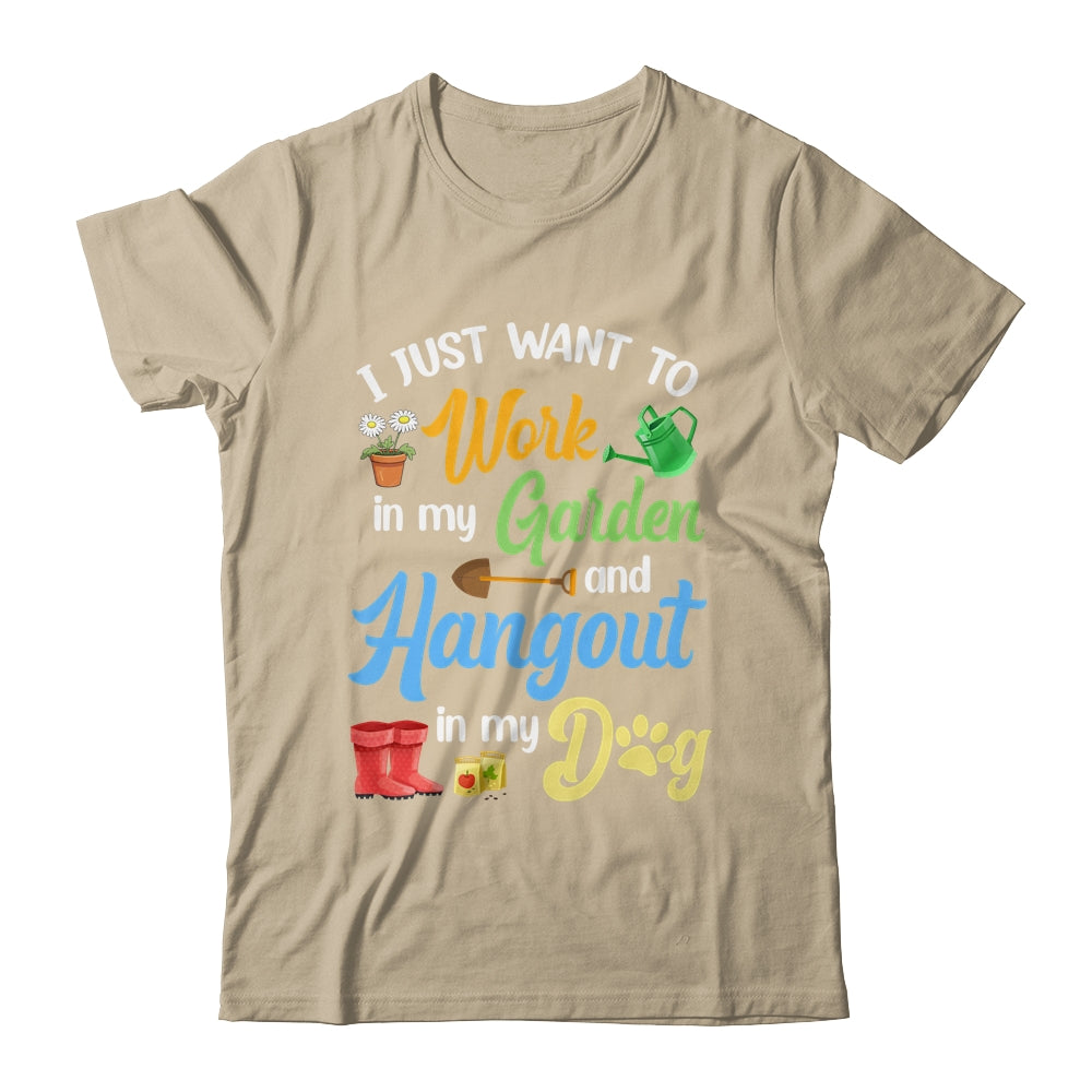 Funny Plants Gardening Lover Gardener Garden Dog Lover Women Shirt & Tank Top | teecentury