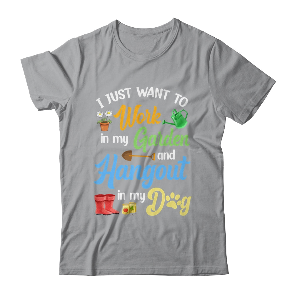 Funny Plants Gardening Lover Gardener Garden Dog Lover Women Shirt & Tank Top | teecentury