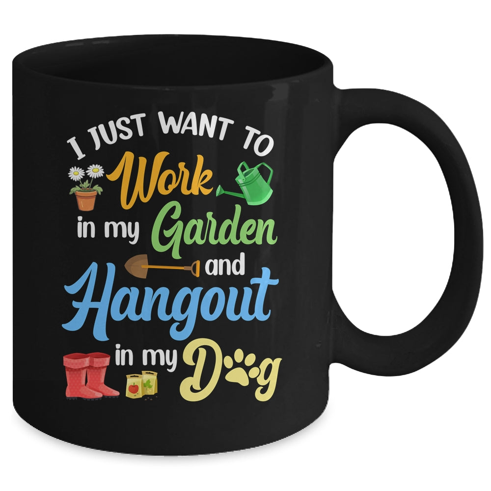 Funny Plants Gardening Lover Gardener Garden Dog Lover Women Mug | teecentury