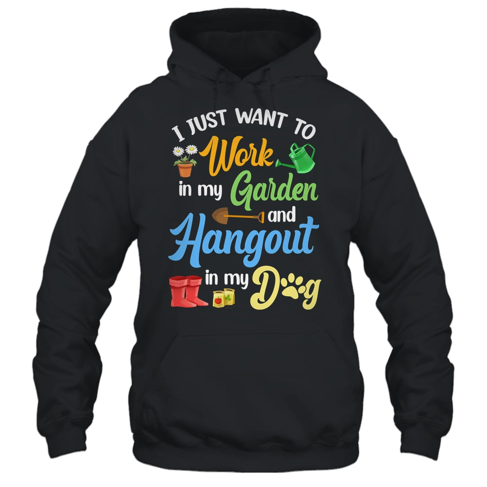 Funny Plants Gardening Lover Gardener Garden Dog Lover Women Shirt & Tank Top | teecentury