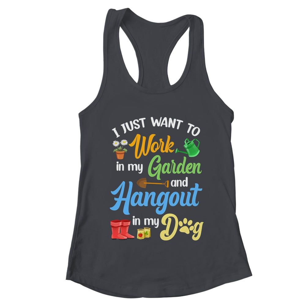 Funny Plants Gardening Lover Gardener Garden Dog Lover Women Shirt & Tank Top | teecentury