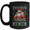 Funny Playing Poker Santa Poker Player Ugly Christmas Men Mug | teecentury