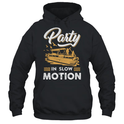 Funny Pontoon Captain Boat Party In Slow Motion Boating Shirt & Tank Top | teecentury