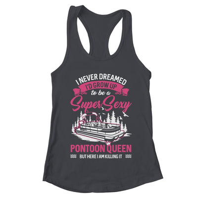 Funny Pontoon Captain Design For Women Girls Boat Captain Shirt & Tank Top | teecentury