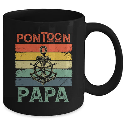 Funny Pontoon Papa Boat Owner Boating Pontoon Captain Men Mug | teecentury