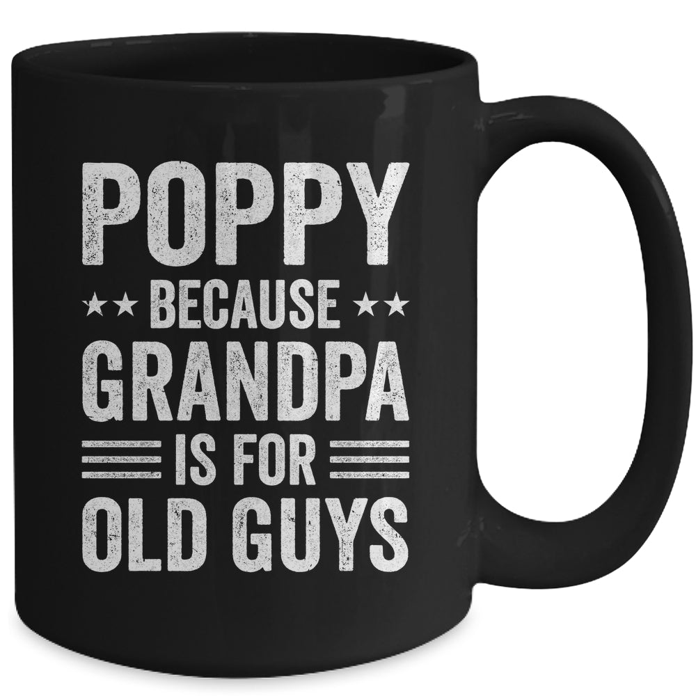 Funny Poppy Art For Grandpa From Grandkids Father's Day Mug | teecentury