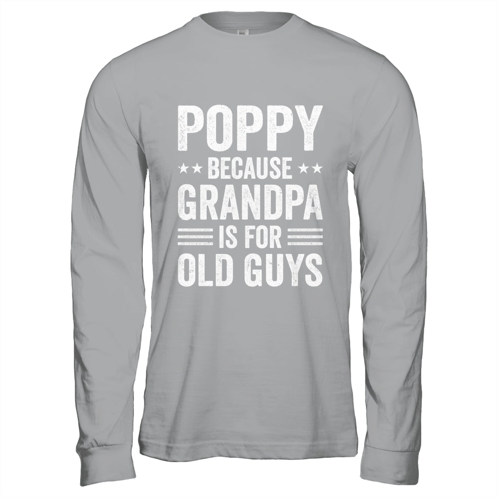 Funny Poppy Art For Grandpa From Grandkids Father's Day Shirt & Hoodie | teecentury