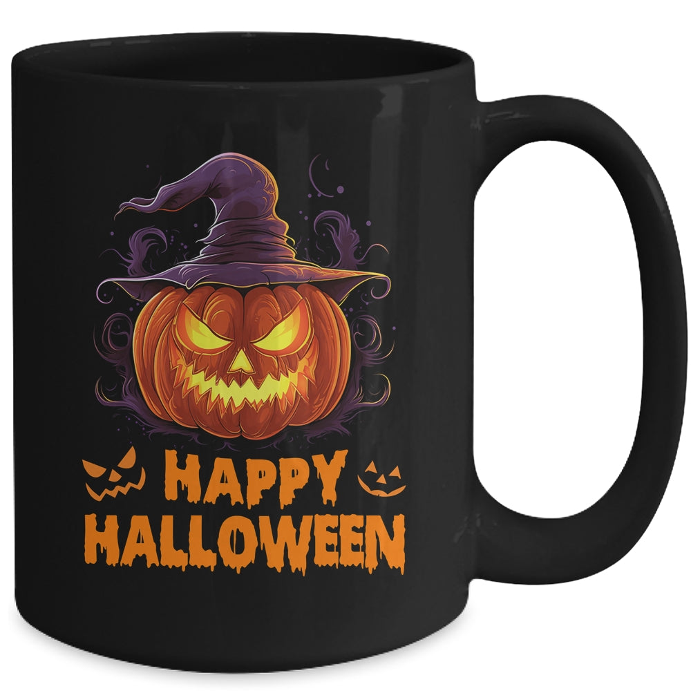 Funny Pumpkin Happy Halloween Costume Men Women Boys Girls Mug | teecentury