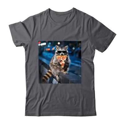 Funny Raccoon Eating Pizza Cute Animal Meme Men Women Shirt & Tank Top | teecentury