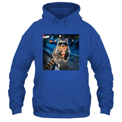 Funny Raccoon Eating Pizza Cute Animal Meme Men Women Shirt & Tank Top | teecentury