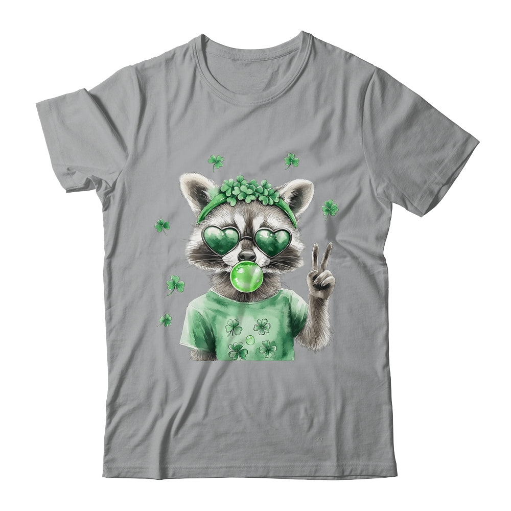 Funny Raccoon St Patrick's Day Retro Coquette Lucky Irish Shirt & Hoodie | teecentury