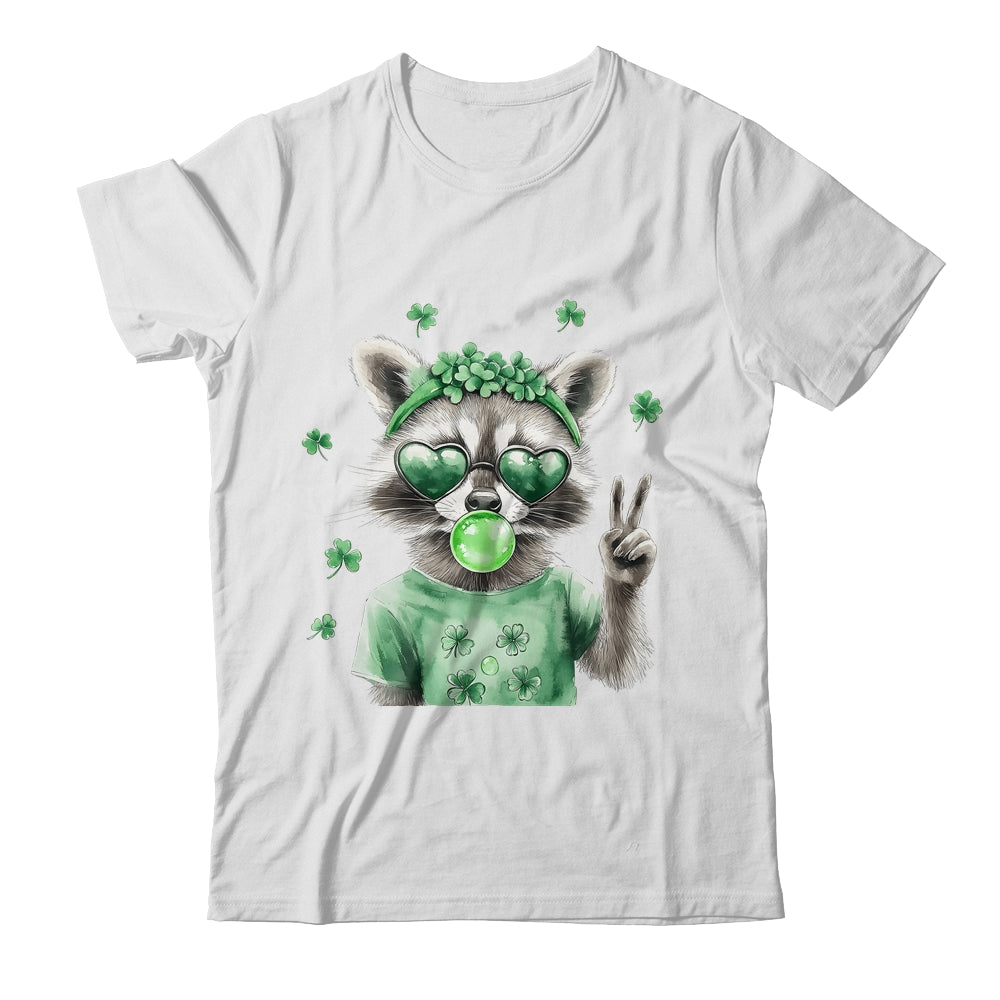 Funny Raccoon St Patrick's Day Retro Coquette Lucky Irish Shirt & Hoodie | teecentury