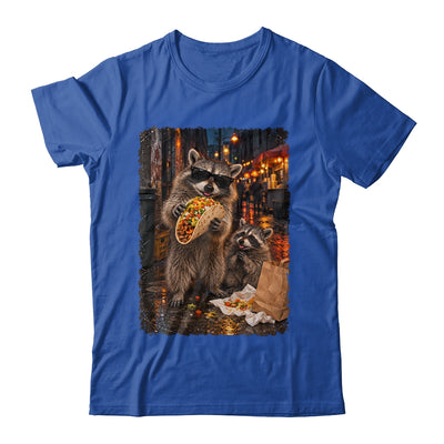 Funny Raccoons Men Women Eating Taco Meme Trash Panda Food Shirt & Tank Top | teecentury