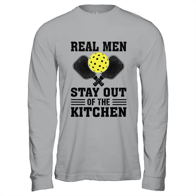 Funny Real Men Stay Out The Kitchen Pickleball Player Design Shirt & Hoodie | teecentury