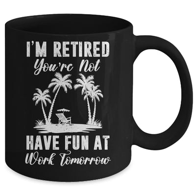 Funny Retired Art For Men Women Work Retiree Retirement Mug | teecentury
