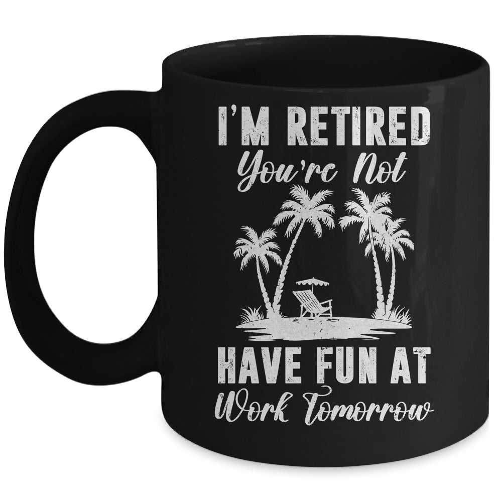 Funny Retired Art For Men Women Work Retiree Retirement Mug | teecentury