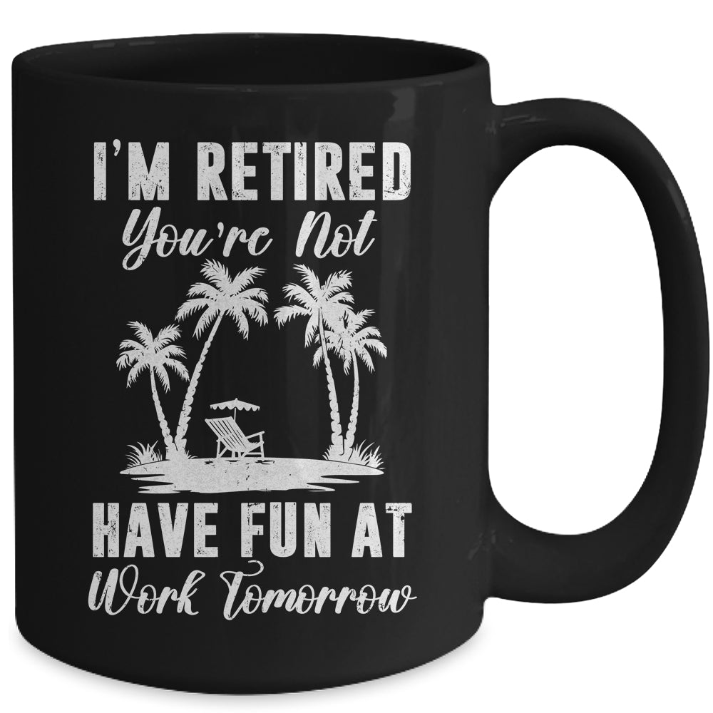Funny Retired Art For Men Women Work Retiree Retirement Mug | teecentury
