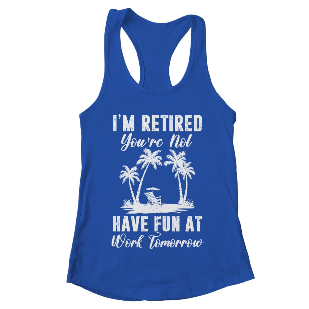 Funny Retired Art For Men Women Work Retiree Retirement Shirt & Tank Top | teecentury