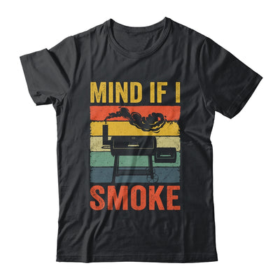 Funny Retro BBQ Party Smoker Chef Dad Mind If I Smoke Shirt & Hoodie | teecentury