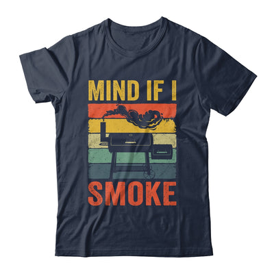 Funny Retro BBQ Party Smoker Chef Dad Mind If I Smoke Shirt & Hoodie | teecentury