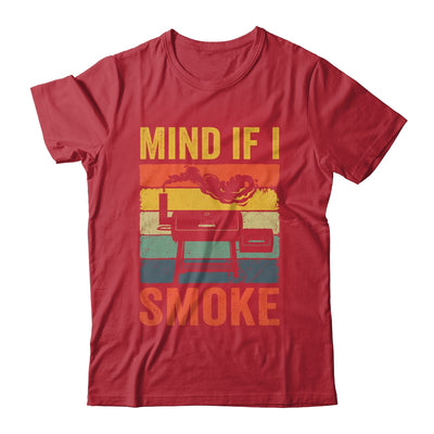 Funny Retro BBQ Party Smoker Chef Dad Mind If I Smoke Shirt & Hoodie | teecentury