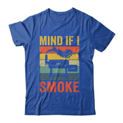 Funny Retro BBQ Party Smoker Chef Dad Mind If I Smoke Shirt & Hoodie | teecentury
