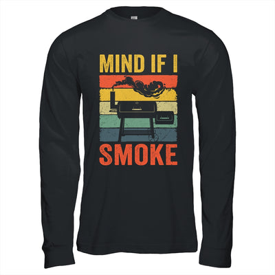 Funny Retro BBQ Party Smoker Chef Dad Mind If I Smoke Shirt & Hoodie | teecentury