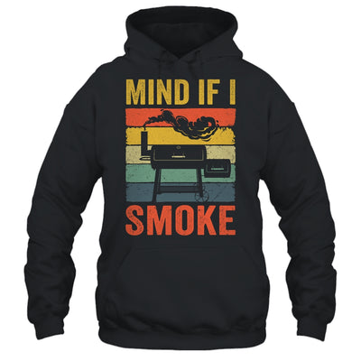 Funny Retro BBQ Party Smoker Chef Dad Mind If I Smoke Shirt & Hoodie | teecentury