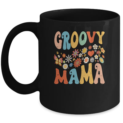 Funny Retro Groovy Birthday Family Matching Cute Groovy Mama Mug | teecentury