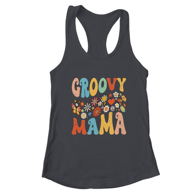 Funny Retro Groovy Birthday Family Matching Cute Groovy Mama Shirt & Tank Top | teecentury
