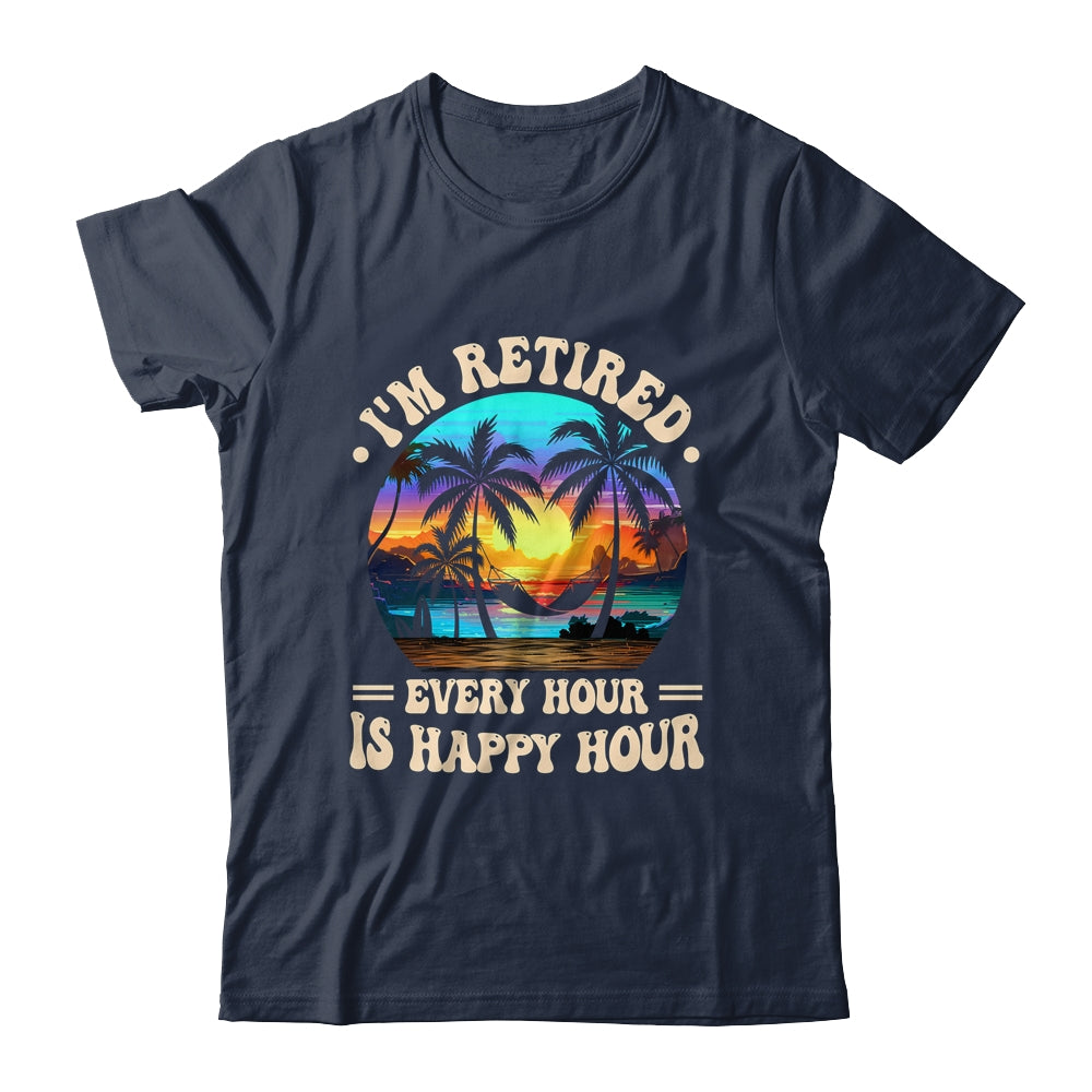 Funny Rocking The Retired Life Summer Funny Retirement Shirt & Tank Top | teecentury