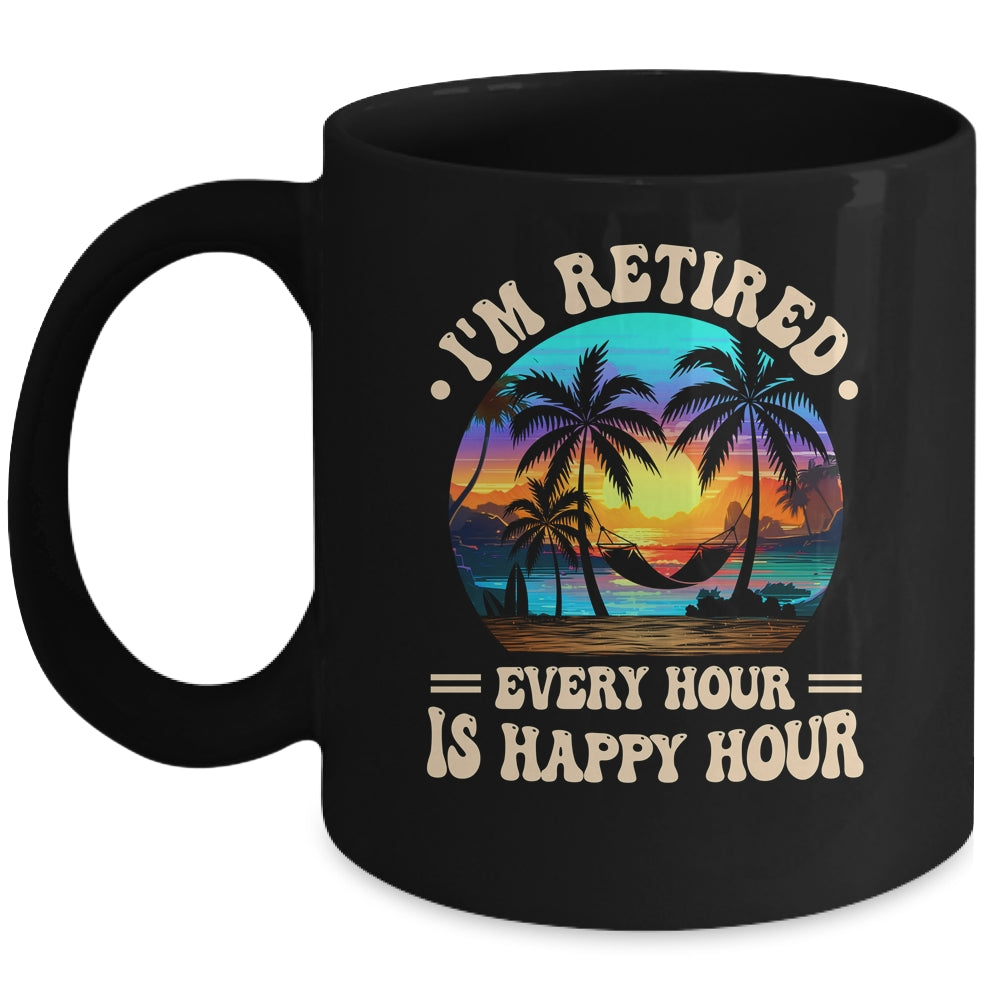 Funny Rocking The Retired Life Summer Funny Retirement Mug | teecentury