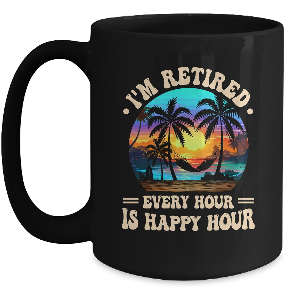 Funny Rocking The Retired Life Summer Funny Retirement Mug | teecentury
