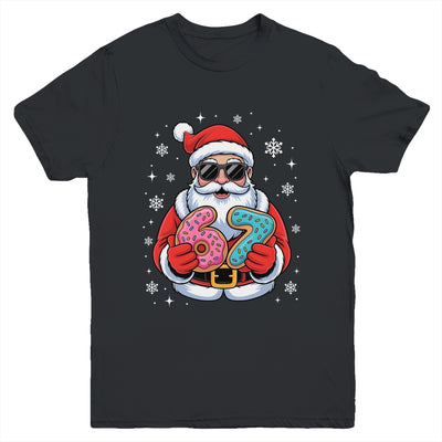 Funny Santa 67 Ice Cream Drip Christmas Xmas Teens Boys Kids Youth Shirt | teecentury