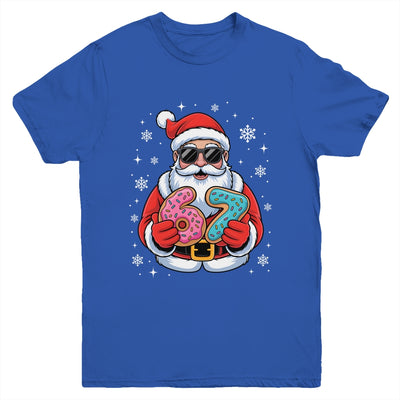 Funny Santa 67 Ice Cream Drip Christmas Xmas Teens Boys Kids Youth Shirt | teecentury