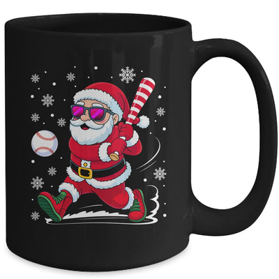 Funny Santa Baseball Christmas Xmas Men Boy Santa Holiday Mug | teecentury