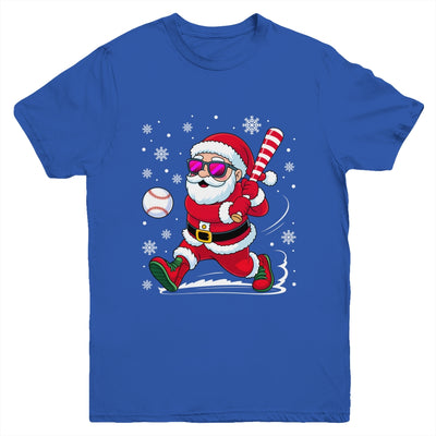 Funny Santa Baseball Christmas Xmas Men Boy Santa Holiday Youth Shirt | teecentury