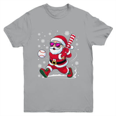 Funny Santa Baseball Christmas Xmas Men Boy Santa Holiday Youth Shirt | teecentury