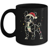 Funny Santa Boston Terrier Retriever Christmas Lights Dog Lover Mug | teecentury