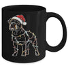Funny Santa Bulldog Retriever Christmas Lights Dog Lover Mug | teecentury