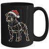 Funny Santa Bulldog Retriever Christmas Lights Dog Lover Mug | teecentury