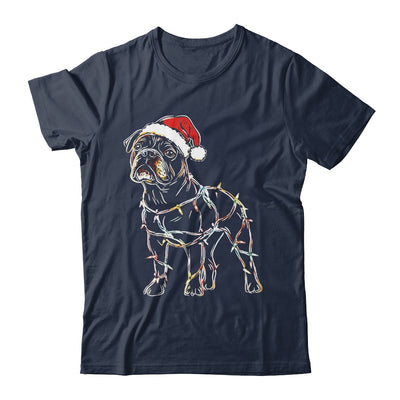 Funny Santa Bulldog Retriever Christmas Lights Dog Lover Shirt & Sweatshirt | teecentury