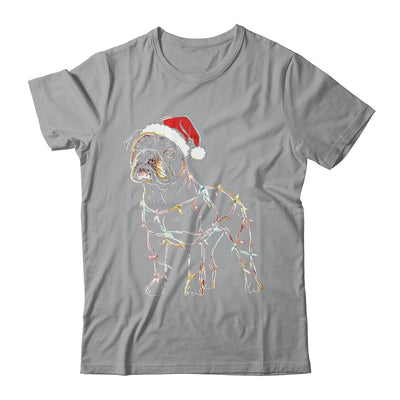 Funny Santa Bulldog Retriever Christmas Lights Dog Lover Shirt & Sweatshirt | teecentury