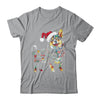 Funny Santa Corgi Retriever Christmas Lights Dog Lover Shirt & Sweatshirt | teecentury