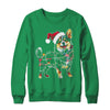 Funny Santa Corgi Retriever Christmas Lights Dog Lover Shirt & Sweatshirt | teecentury