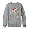 Funny Santa Corgi Retriever Christmas Lights Dog Lover Shirt & Sweatshirt | teecentury