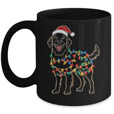 Funny Santa Golden Retriever Retriever Christmas Lights Dog Lover Mug | teecentury